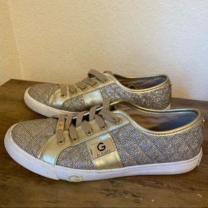 Women’s gold sneakers